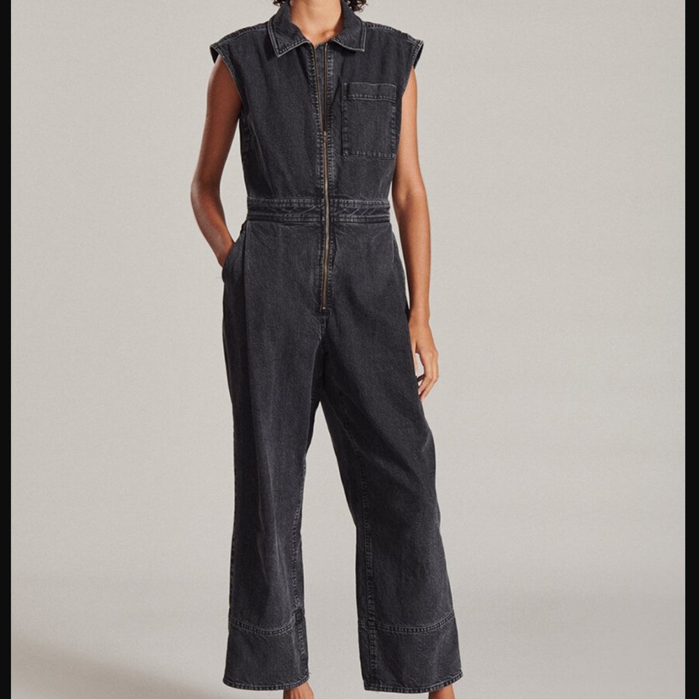 Rachel Comey Annin Jumpsuit in washed black denim